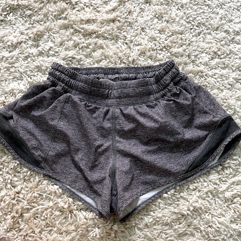 Gray hotty hot lululemon shorts